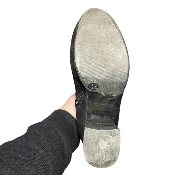 Black Platform Ankle Booties size 6.5 - Picture 6 of 7